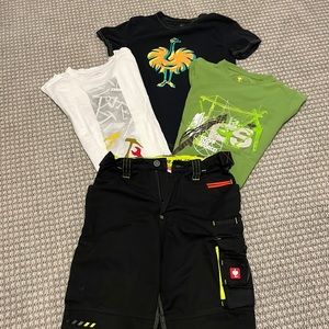 Boys shirts and shorts size 10/12